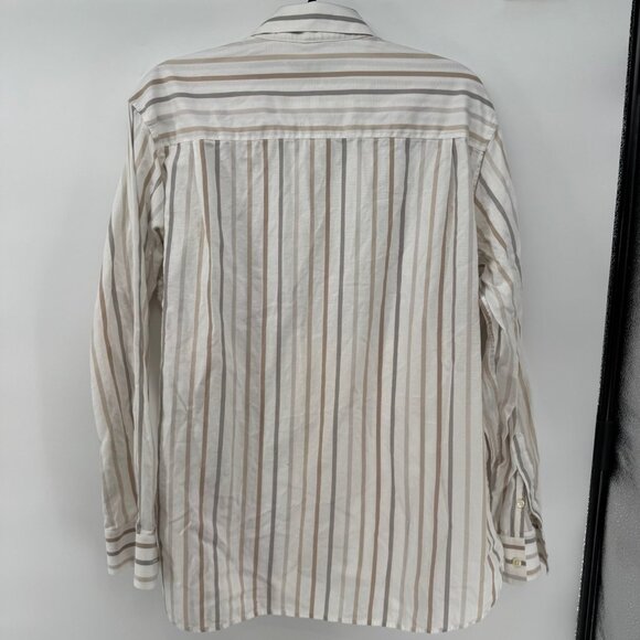 Perry Ellis Dress Striped Shirt Large - Picture 6 of 6